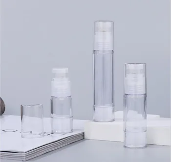 30ml transparente airless bomba de garrafa de olho soro/loção/emulsão/fundação/gel/óleo/hialurônico cosméticos embalagem