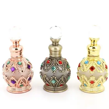 50% da Venda Quente 15ml Vintage Aromaterapia o Óleo Essencial de Perfume Vazio frascos para Presente