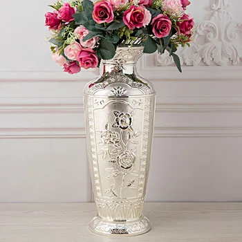 A europa classica rosa de metal vasos de flores para casamentos Tabela vaso Casa/escritório de decoração de mesa, vaso de artesanato presentes HP085