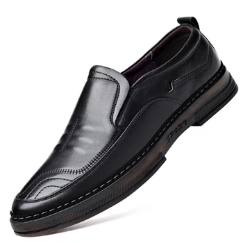 A marca de Calçados masculinos de Couro Genuíno, masculina Casual Sapatos do Designer de Sapatos masculino Tênis Calçados de Couro Calçados Impermeáveis