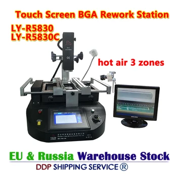 Ar quente 3 Zonas LY R5830C 4500W Tela de Toque Estação de Retrabalho BGA BGA Reballing Kit de Reparo Para o Portátil Chips da placa-Mãe Reparo