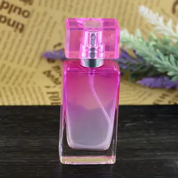 Atacado de moda de nova 30ML televisão quadrado colorido spray de perfume em vidro vazio frasco de spray cosmético