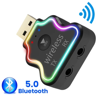 Bluetooth USB 5.0 Adaptador Transmissor Bluetooth Receptor de Áudio Bluetooth Dongle sem Fio Adaptador USB para PC Computador Portátil c