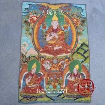 Chinês coleção Thangka bordado Budista diagrama de