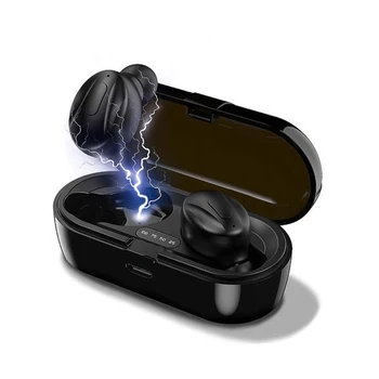 Controle do toque de Esportes Fones de ouvido sem Fio LED Display Digital Compatível com Bluetooth Fones de ouvido TWS Redução de Ruído Música em Fones de ouvido