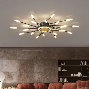 Criativo árvore candelabro Ninho de Pássaro de metal industrial lâmpada LED Interior, Sala de estar, Decoração do Quarto de montagem embutida lustre