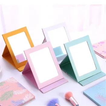 Dos desenhos animados para Maquiagem de Alta Qualidade brandnew de Dobramento Espelho Portátil Mini Tamanho de Bolso Espelhos de luz maquiagem espelho