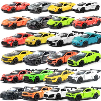 Liga de Modelo de Carro Fundido Simulação de Metal Brinquedo Veículos Off-road Modelo de Carro de Som, Luz, Coleta de Crianças de Presente 1:36
