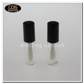 LT006-1,5 ml vazio clara brilho labial do tubo com pincel, de 1,5 ml brilho labial de embalagens vazias de limpar brilho labial do tubo atacado