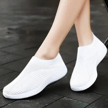 meias sem atacadores, sapatos de desporto para as mulheres, marca de luxo de design de tênis das mulheres sapatos de tênis execução ginásio senhora boty 1229