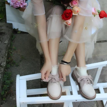 Menina doce Lolita Aluno Jk Uniforme Sapatos Retrô de Fadas Sapatos de Estilo Britânico Mulheres Diária de Sapatos Queda de Couro Genuíno Kawaii Anime