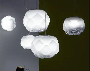 Nordic de iluminação criativa nuvem lustre de vidro moderna, simples quarto, sala de jantar, quarto de modelos criativos casa Lustre