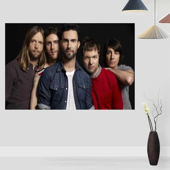 Novo do Maroon 5 Cartazes de Impressão Parede a Imagem PARA a Sala de Decoração de Seda Tecido de Boa Qualidade a Decoração da Parede do poster