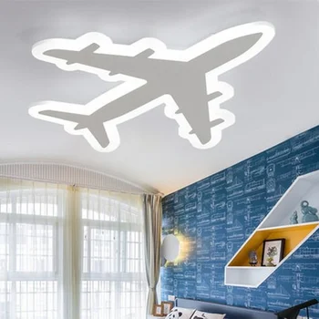 O quarto das crianças lâmpada do teto do DIODO emissor de avião cartoon lâmpada criativo quarto lâmpada personalidade quente de menino quarto de iluminação da lâmpada