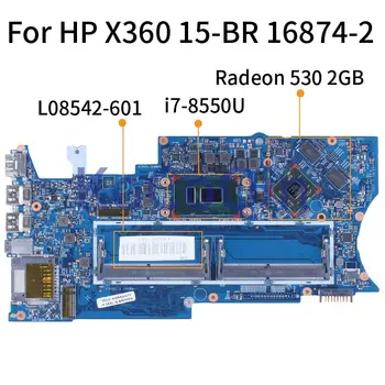 Para o PS X360 15-BR i7-8550U 4.00 GHz Radeon 530 Notebook 2GB placa-mãe L08542-601 16874-2 216-0864032 DDR4 Laptop placa-Mãe