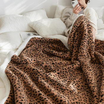 Pequena brisa duplo cordeiro cobertor de lã colcha de espessamento do sofá cobertor no inverno, único escritório nap cobertor Quente e fácil de limpar
