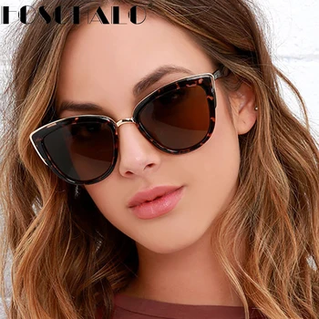 Retro Irregular, Óculos estilo Olho de Gato Mulheres Ins de Moda Popular Coloridos Óculos de Marca de Designer Homens Tons UV400 Óculos de Sol