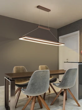 Sala de jantar lustre Nórdicos luxo minimalista moderno e minimalista office luz de tira de recepção, bar, sala de jantar lâmpadas de LED