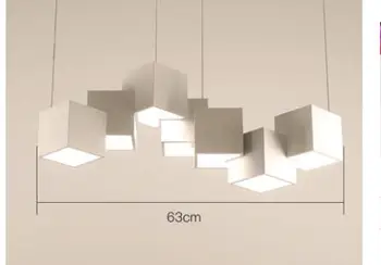 Simples e criativo lustre de sala de estar lâmpadas Nórdicos pós-moderno restaurante, quarto de estudo barra de iluminação