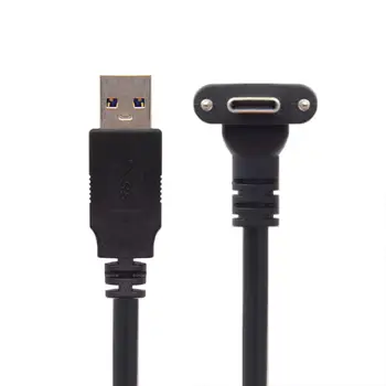 Xiwai Padrão USB3.0 para USB 3.1-Tipo C Duplo Parafuso de Travamento do Cabo de Dados de Ajuste para o Oculus VR Link