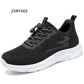 ZXRYXGS Promoção 2022 Nova Temperamento Moda Sapatos masculinos Casuais, Tênis Confortável, Respirável Malha Homens Sapatilhas Sapatos