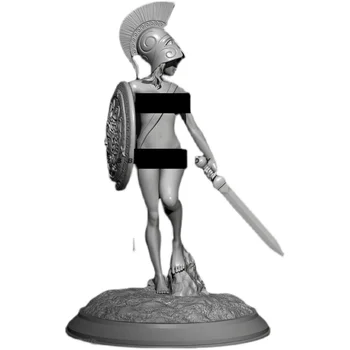 1/24 ZBBOY Produtor Spartan Espadachim Resina Figura Feminina Soldado Branco Modelo em Estoque para Venda