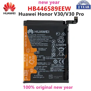 100% Original HUAWEI HB446589EEW 4100mAh Bateria do Huawei Honor V30 V30 Pro V30Pro Substituição de Baterias