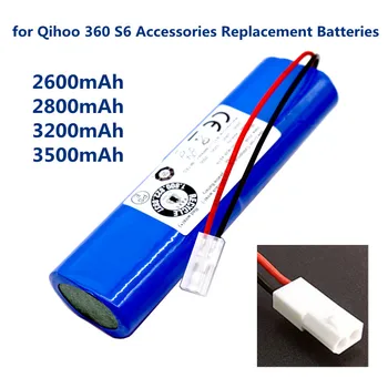 14.8 V 2600mAh Bateria para Qihoo 360 S6 Aspirador de pó Robótico de Peças de Reposição Acessórios de Substituição de Baterias