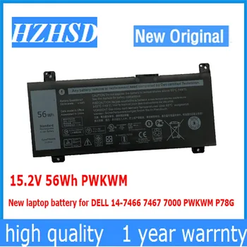 15.2 V 56Wh PWKWM Novo original PWKWM laptop bateria para DELL 14-7466 7467 7000 P78G