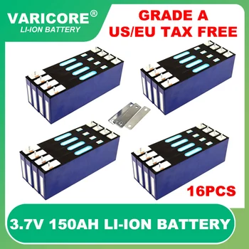 16pcs 3,7 v 150Ah de Lítio, bateria de célula para 3s 12v a 24v, 36v 48v 13s elétrico de veículos da Fora-grade do Vento Solar da Grade de Um Livre de Impostos
