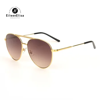 2017 EE Marca do Designer de Moda de Nova Homens Mulheres Óculos de sol Oculos De Sol Feminino Armação de Metal Óculos de sol de Qualidade Superior Homens Mulheres