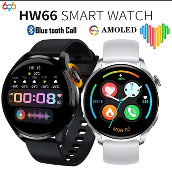 2022 Novo AMOLED HD Tela Smart Watch Monitoramento da frequência Cardíaca Homens Mulheres Dente Azul, Chamada de Reprodução de Música Smart Watch PK GTR 3 2 GTS