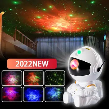 2022NEW Astronauta Projetor Céu Estrelado Galaxy Estrelas Projetor Noite do DIODO emissor de Luz a Lâmpada para o Quarto Sala Decoração Decorativos, Nocturna cintilante