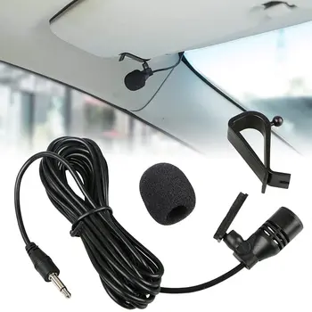 3m Profissionais de Áudio do Carro de Microfone de 3,5 mm Clip Jack de Microfone Estéreo Mini com Fio Microfone Externo Para a Auto DVD Rádio Quente