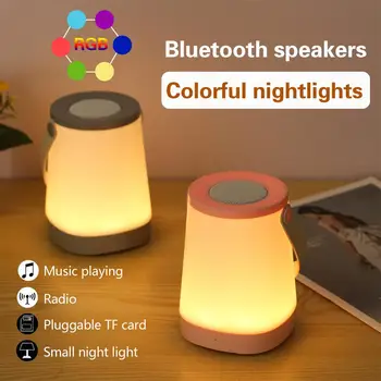 3w 4.2 v Multi-funcional Portátil Noite de Luz Colorida Bluetooth-Lmpadas compatíveis Com a Função de Rádio