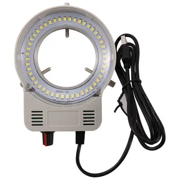48 Industrial do DIODO emissor de Microscópio de Luz da Câmara de Origem de Anel de Luz da Lâmpada do Iluminador Lâmpada do Brilho Ajustável de Interface USB