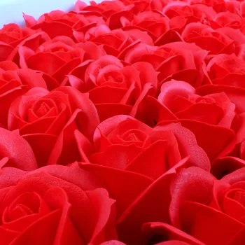 5 CM de 50 Peças Banheira de flores, decoração acessórios Artificial sabão de flores do Casamento de Diy Doces caixa de Presente para o Broche de Scrapbooking