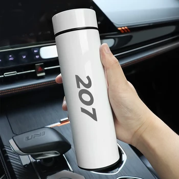 500ML Digital Inteligente garrafa Térmica Copa Peugeot 207 Inteligente display de temperatura de garrafa de água de isolamento a vácuo garrafa térmica
