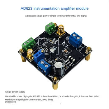 AD620/623 Amplificador de Instrumentação de Tensão do Amplificador Módulo Nanovolt Microvolt Ajustável Única Fonte de Alimentação