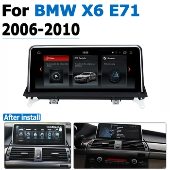 Android 12 de DVD do Carro Navi Player Para o BMW X6 E71 2006~2010 CCC Áudio Estéreo HD Tela de Toque Tudo Em Um