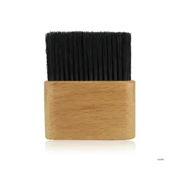 Barbeiro Pescoço Duster Pincel De Rosto Macio Da Orelha Decote Escova De Limpeza De Salão De Escova De Cabelo