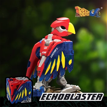 BeastBox Deformação Robôs Transformação Animal De Brinquedo Cubo Modelo De Eco Blaster Papagaio Figura De Ação Jugetes Para Presentes