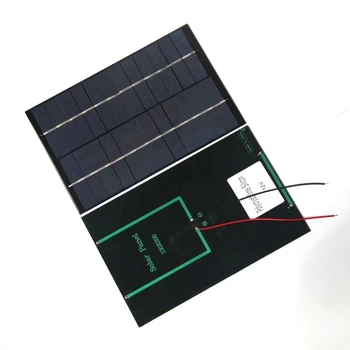 BUHESHUI 4,2 W 12V Célula Solar Módulo de Painel Solar de Policristalino+Fio/Cabo de DIY Sistema Solar 200*130*3MM Epóxi Atacado 10pcs