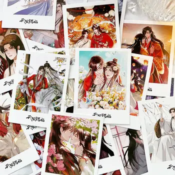 Celestial Oficial Bênção Lomo 40PCS/Set Anime cartão Postal Cartão de Photocard Estudante Mensagem do Cartão Coleção de Fotos de papel de carta Adesivo