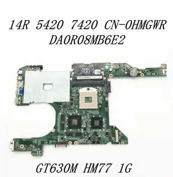 CN-0HMGWR 0HMGWR HMGWR placa-mãe Para DELL 14R 5420 7420 Laptop placa-Mãe DA0R08MB6E2 GT630M HM77 1G DDR3 de 100% a Funcionar Bem