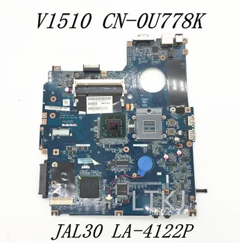 CN-0U778K 0U778K U778K de Alta Qualidade da placa-mãe Para Dell 1510 V1510 Laptop placa-Mãe JAL30 LA-4122P HM65 100% Funcionando Bem