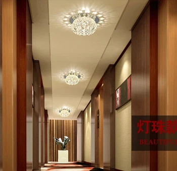 Colorpai 5w led moderna luzes de teto para a sala, o corredor de acrílico corredor lâmpada lustres, decoração 220-240V luminaria