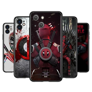 Deadpool Marvel Arte da Capa de Silicone Para Apple IPhone 13 12 11 Mini Pro XS MAX XR X 8 7 6 6 Mais de 5 anos SE o Caso do Telefone
