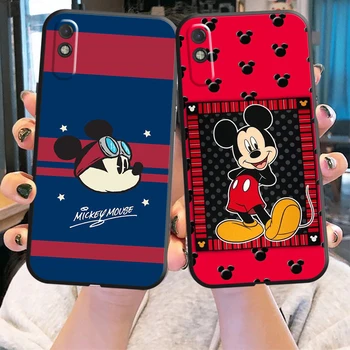 Disney Mickey Mouse Caso De Telefone Xiaomi Redmi 7 8 9 9A 9C 9T Nota 9 9T 9S 10 10 Pro 10S Funda Volta Carcasa Capa de Silicone
