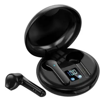 Fone de ouvido sem fio hi-fi Touch Control LED Display Digital Bluetooth-compatible5.0 In-ear Mini Fone de ouvido